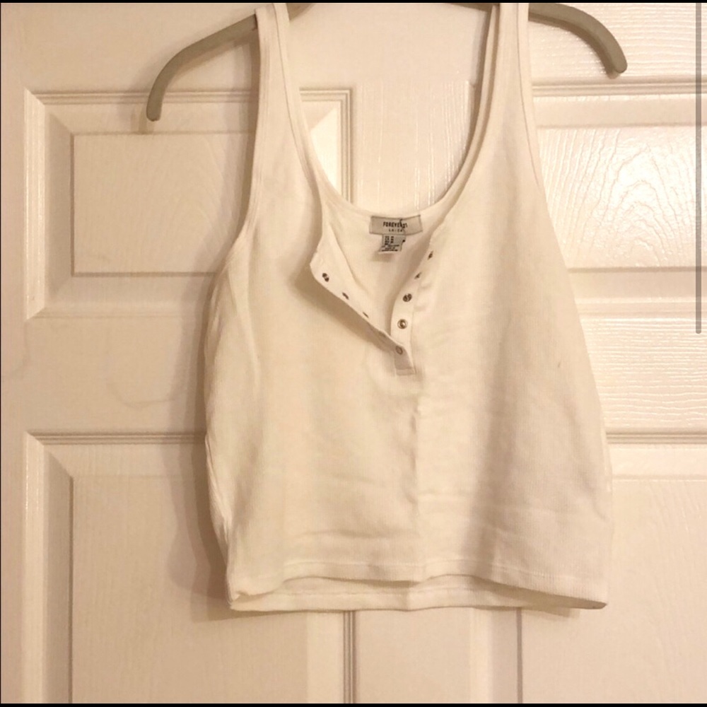 White crop top